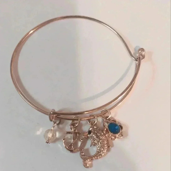 Fashion Jewelry Jewelry - Gold tone BRACELET with 4 charms